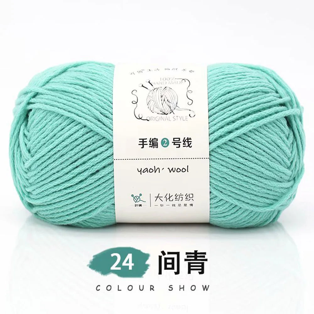 Pelote de laine soie et coton — Tricot, Crochet, Écharpe, Pull (100g)