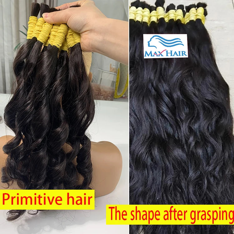 Mega Hair Cabelo Humano Raw Vietnamese Human Hair Bundles For Braiding 100% Unprocessed No Weft Human Hair Bulk Extensions