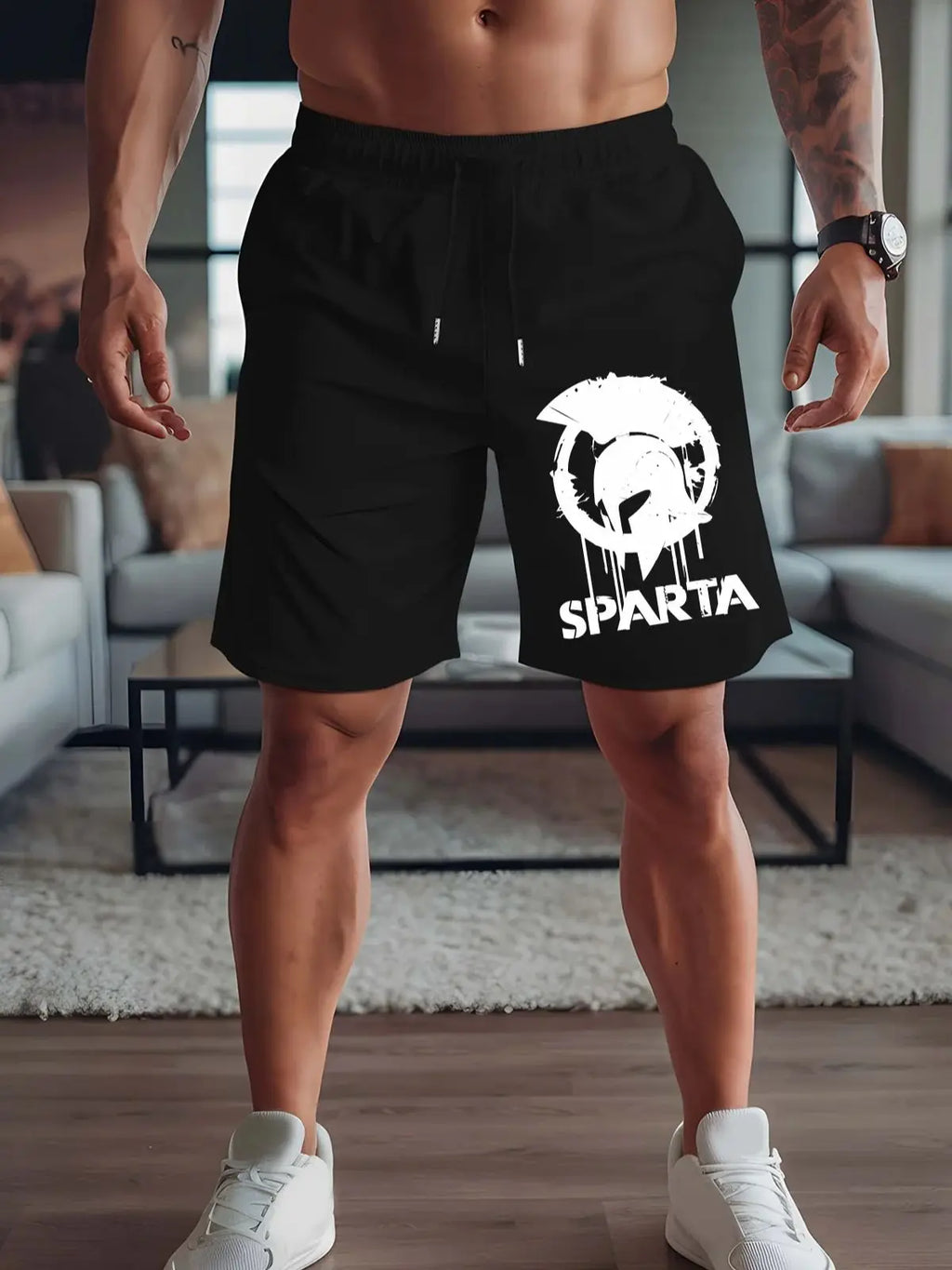 Short de Sport Homme – Casual Confortable Été Coton-Polyester XS-XXL