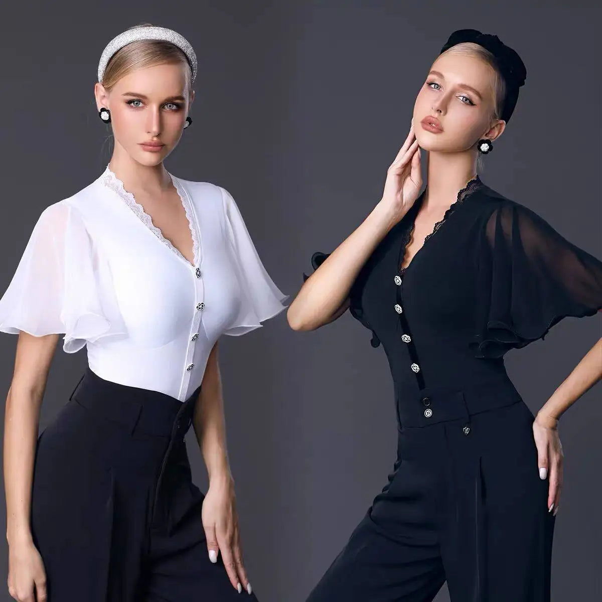 customized modern dance tops adult practice clothes women's clothing ballroom dance competition dresses