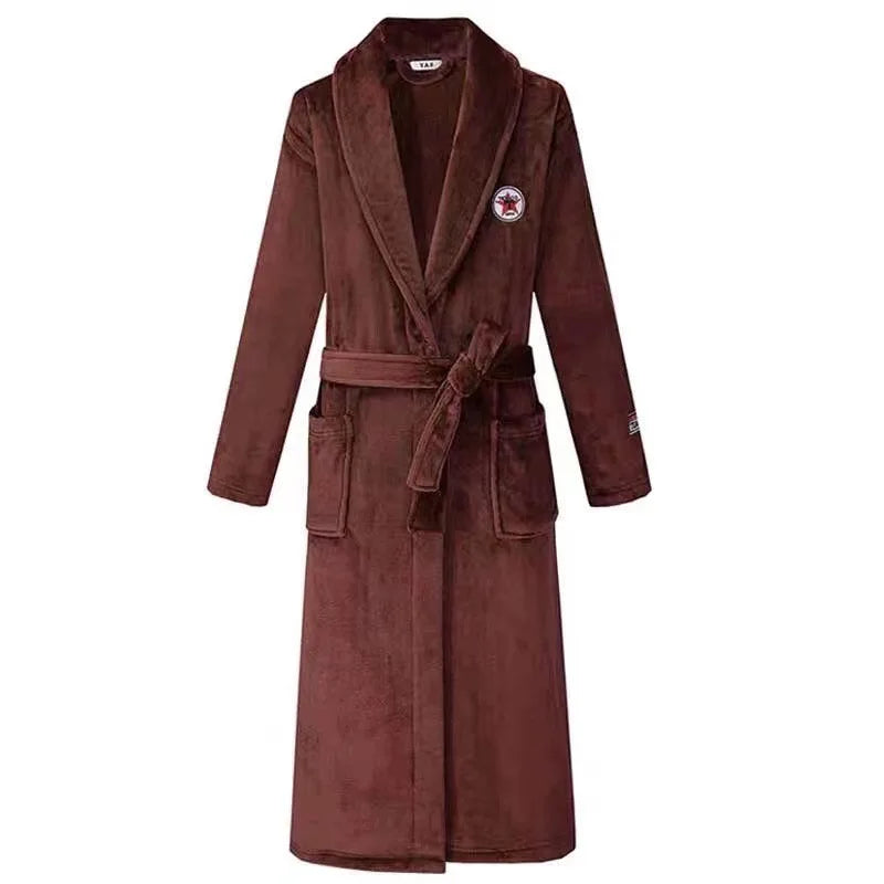 Robe de Chambre Flanelle Thermique Grande Taille