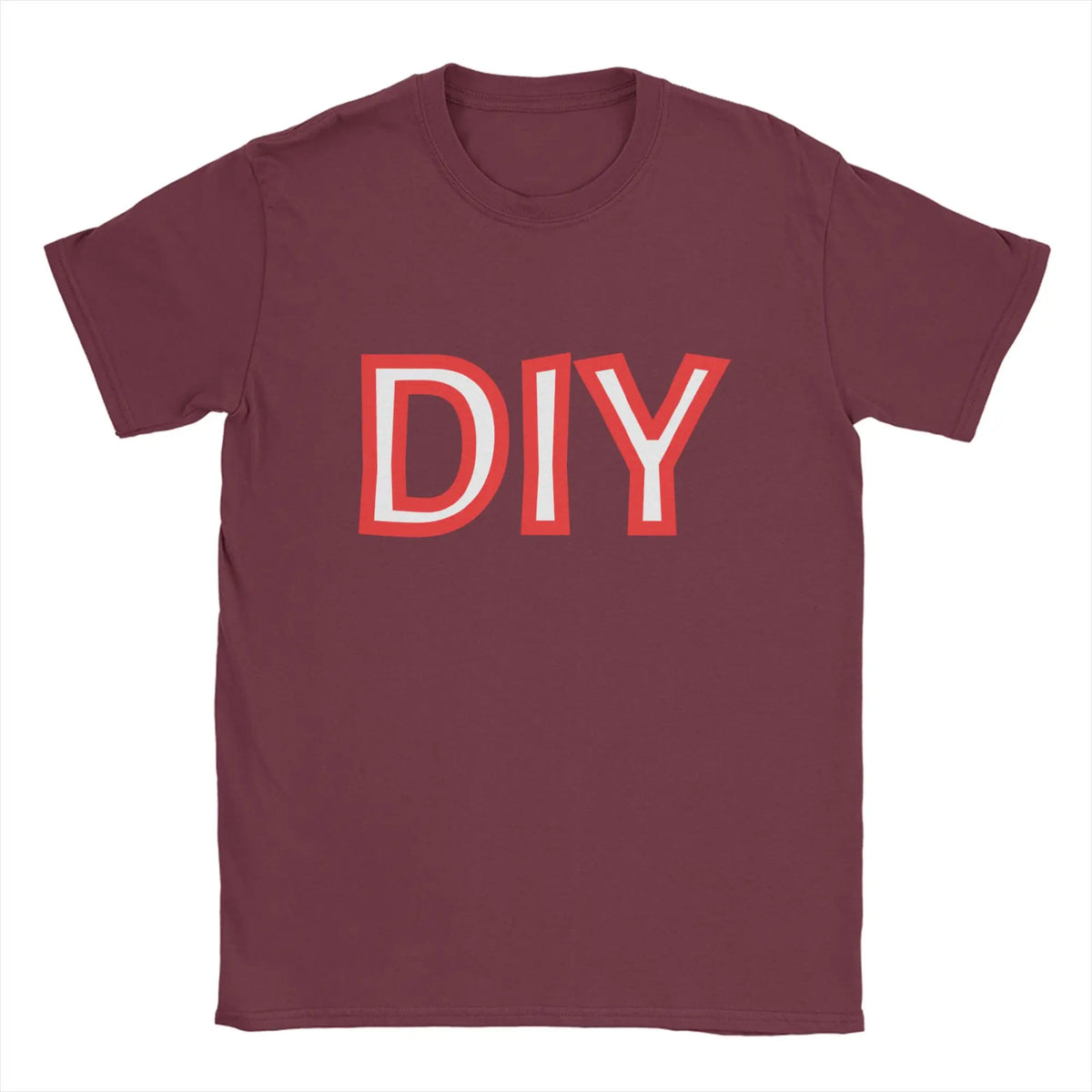 Men Women T-Shirts DIY Novelty Pure Cotton Tee Shirt Short Sleeve  T Shirts Round Collar Tops Plus Size Gift