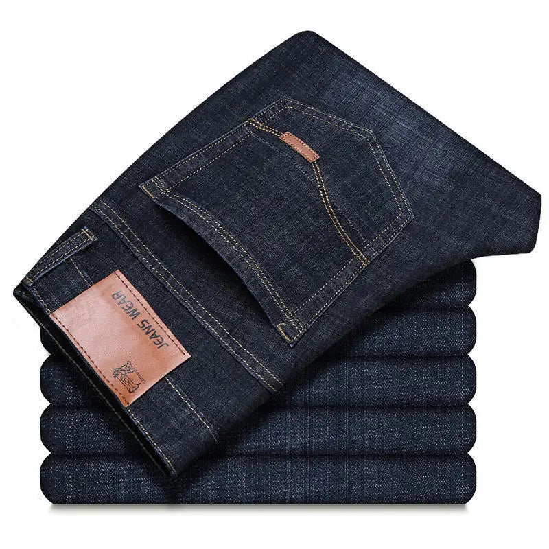 Jean homme coupe droite – Denim délavé streetwear