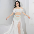 Belly Dance Costume Dance Wear Adult Belly Dance Lesson Wear Dress Suit Practice Clothes Skirt Bellydance Professional Dancing