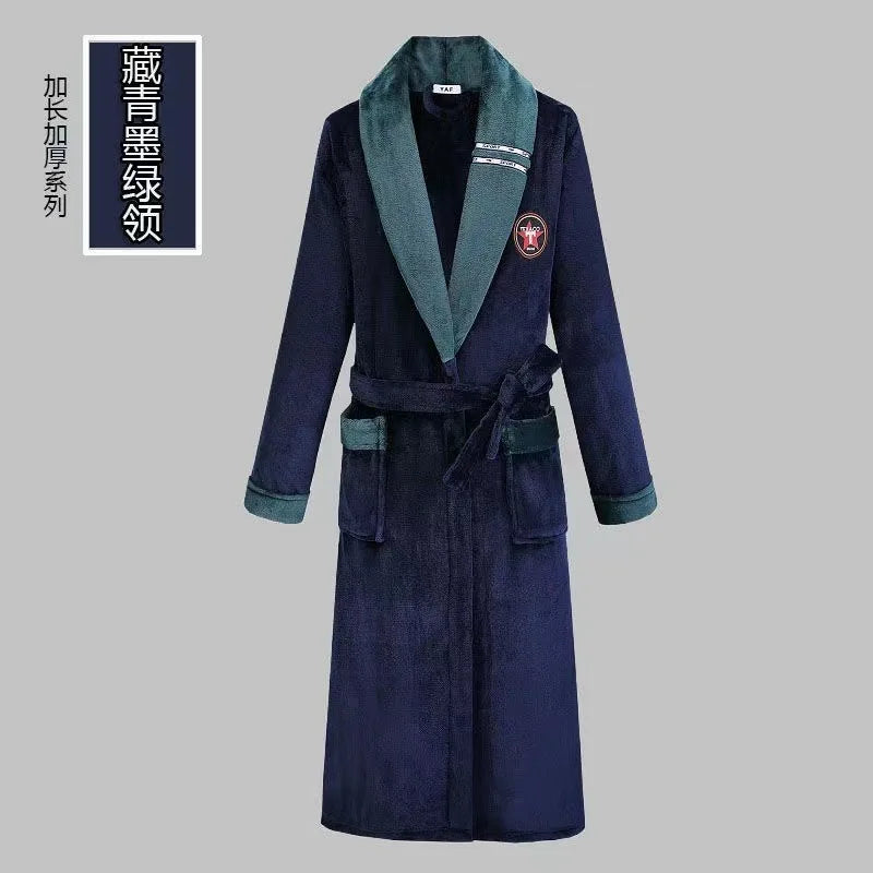 Robe de Chambre Flanelle Thermique Grande Taille