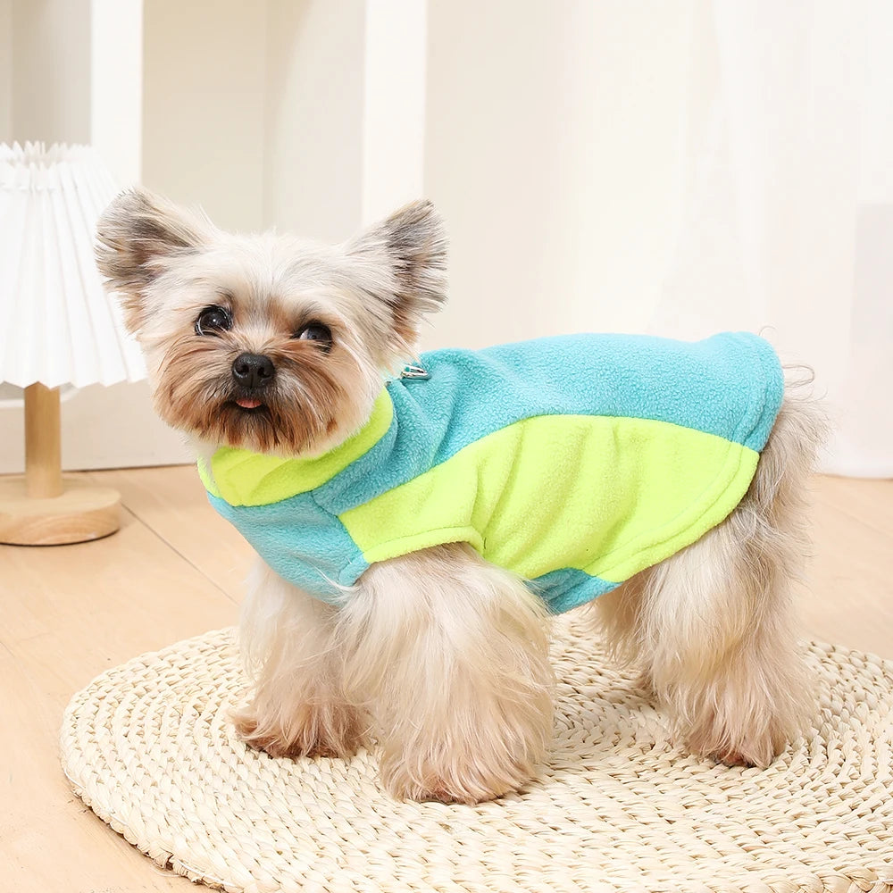 Veste Polaire Chien Chat – Manteau Chaud Chihuahua Bouledogue Carlin XS-XL