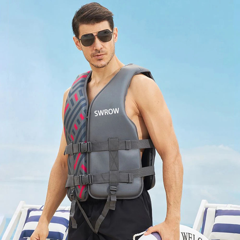 Gilet de Sauvetage Néoprène – Sport Nautique Bateau Kayak Adulte Enfant XS-2XL