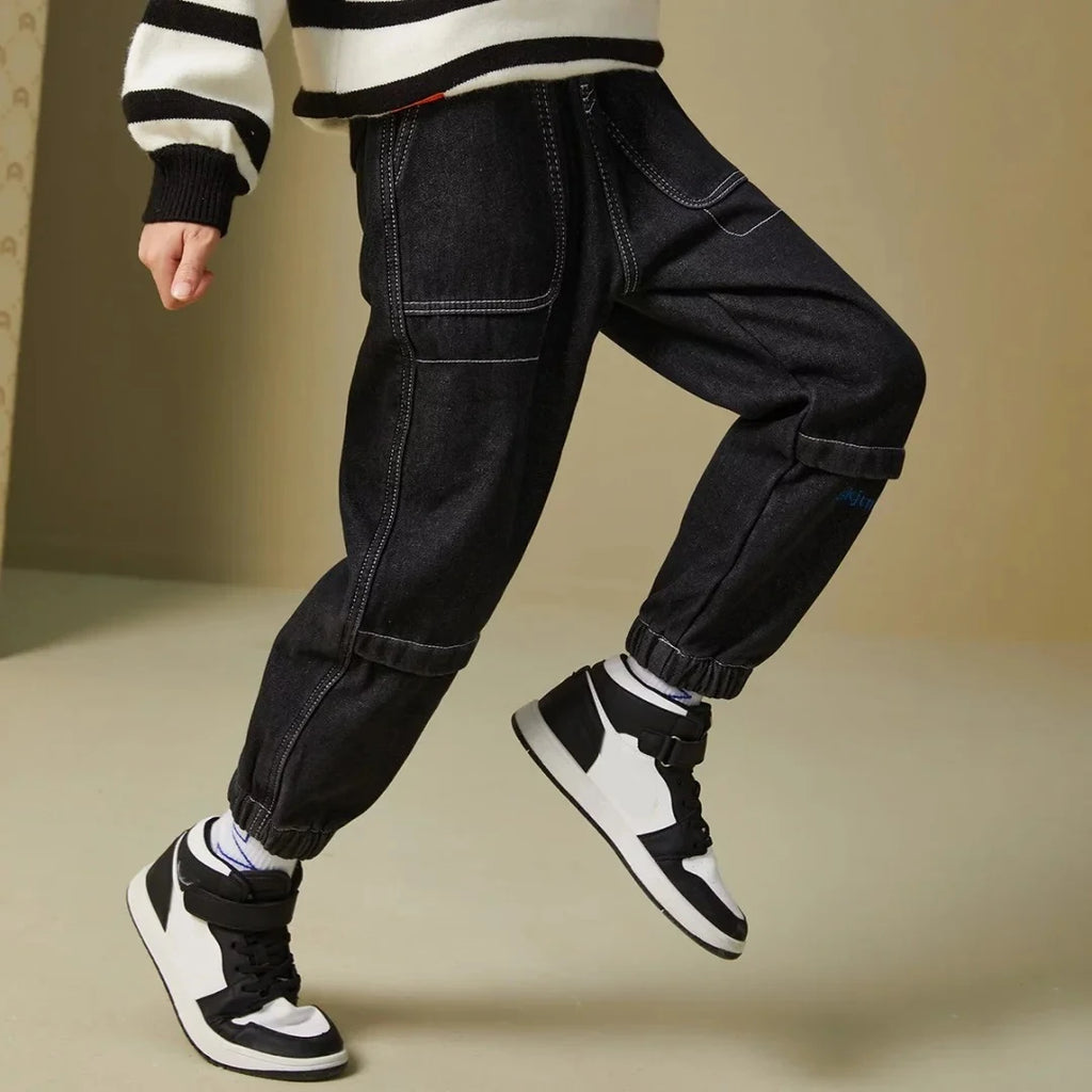 IENENS Kids Boys Clothes Jeans Pants Children Wears Denim Clothing Infant Baby Trousers Bottoms 4 5 6 7 8 9 10 11 Years