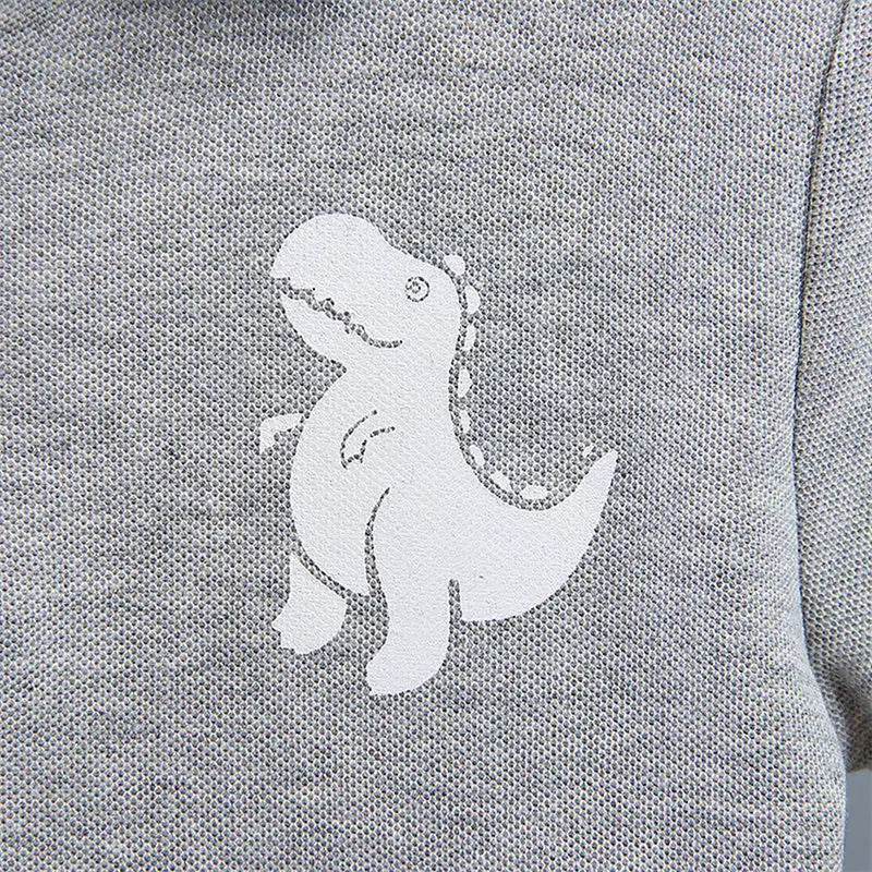 Summer Baby Boy Casual Clothes Cartoon Dinosaur T-Shirt Short Pants 2Pcs/Set Sport Kids Lapel Suits Children Fashion 0-5 Years