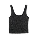 Women's Clothing 2025 New Style European And American Fashion Simple Pearl Decoration Knitted Top Knitted Vest