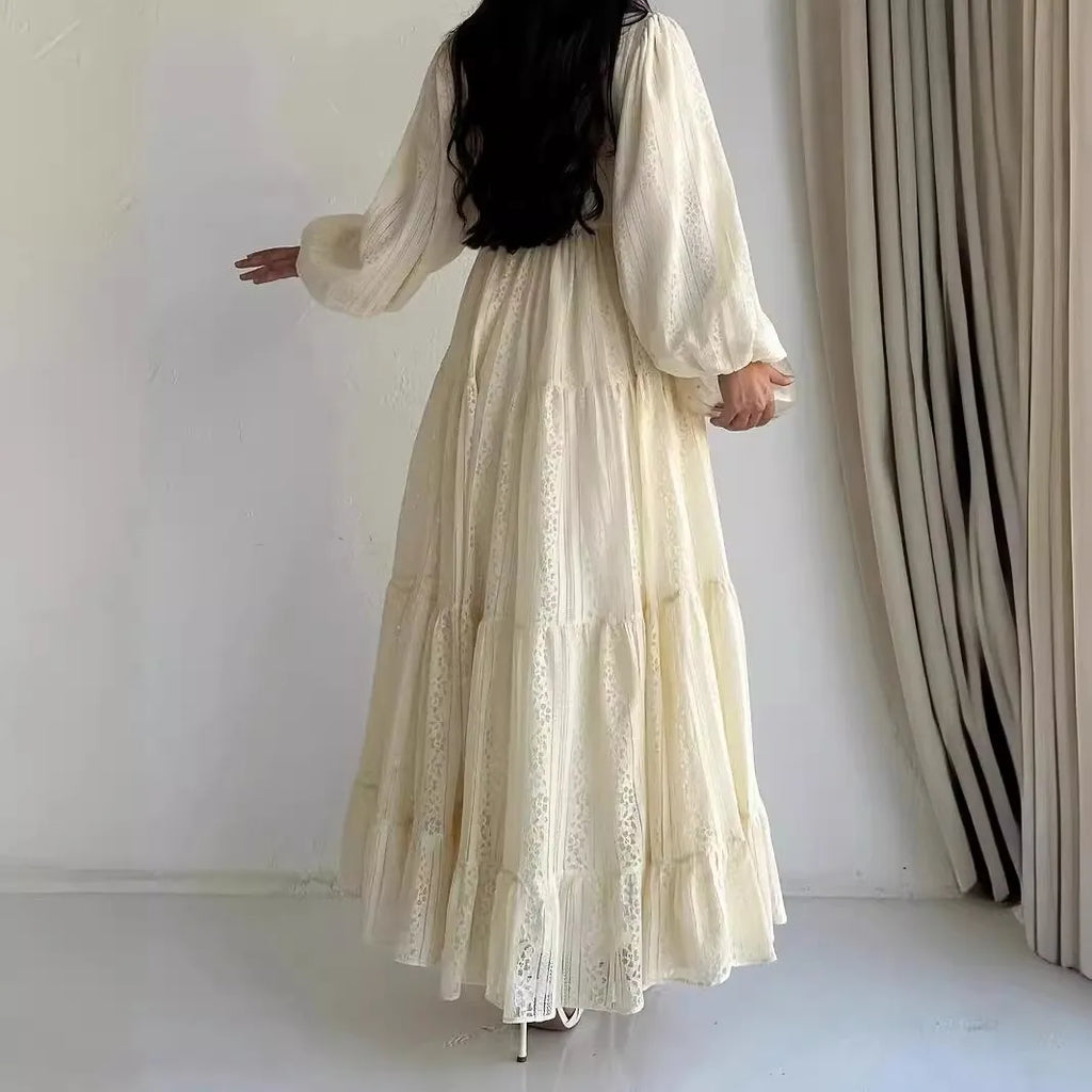 2026 New Women's Fashion Arab Long Robe Lady Party Dresses Spring Autumn Sashes Eid Ramadan Morocco Dubai Kaftan Islam Vestidos