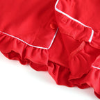 Ruffkids Velvet Baby Clothes Kids Pajamas Family Matching Pjs Loungewear Red Green Boys Girls Christmas Pyjamas Sets