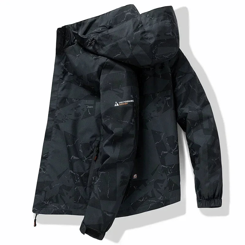 Coupe-Vent Homme À Capuche Imperméable – Camping Style Coréen Printemps Automne