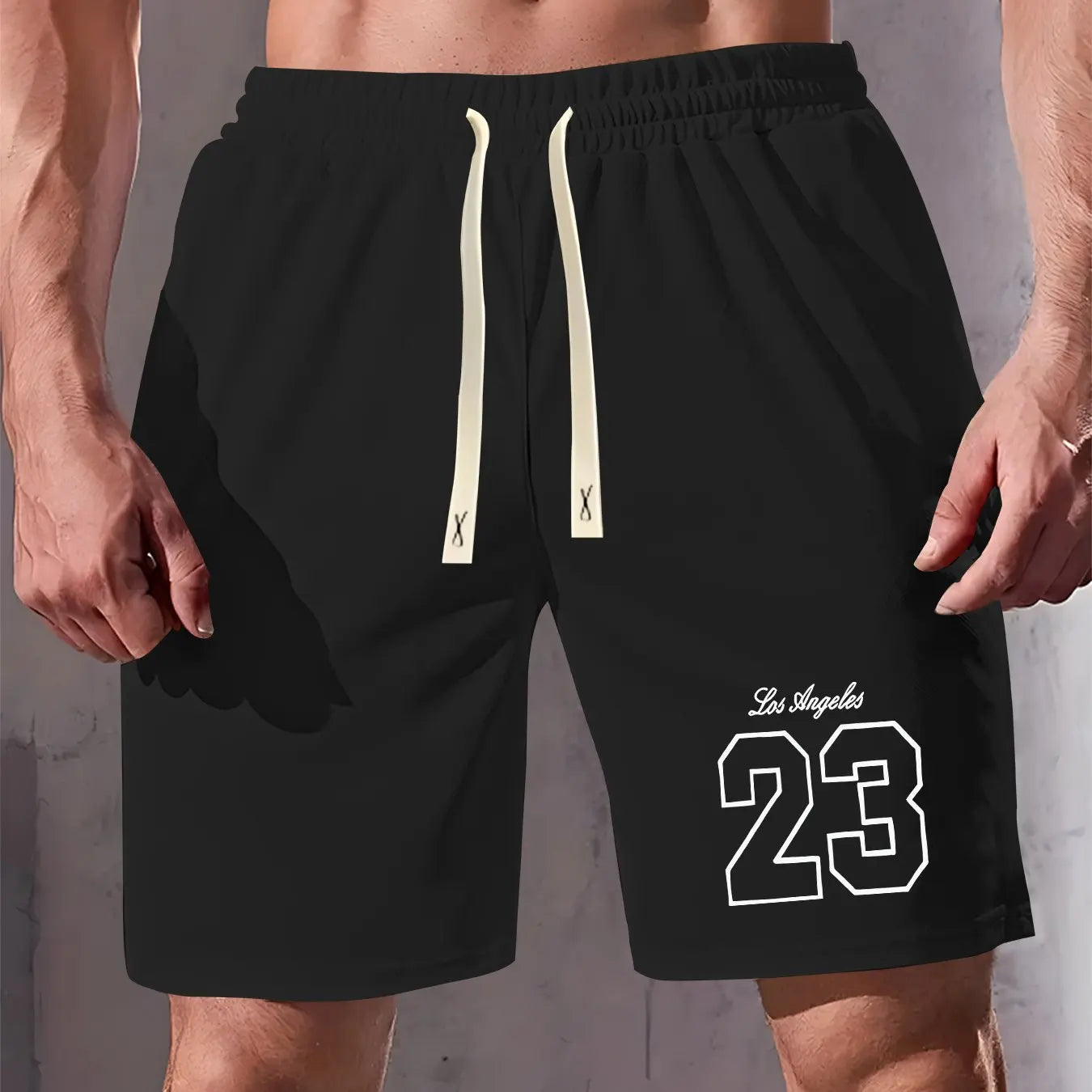 Short de Sport Homme – Casual Confortable Été Coton-Polyester XS-XXL