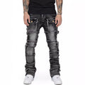 Jean homme évasé avec patch – Workwear streetwear