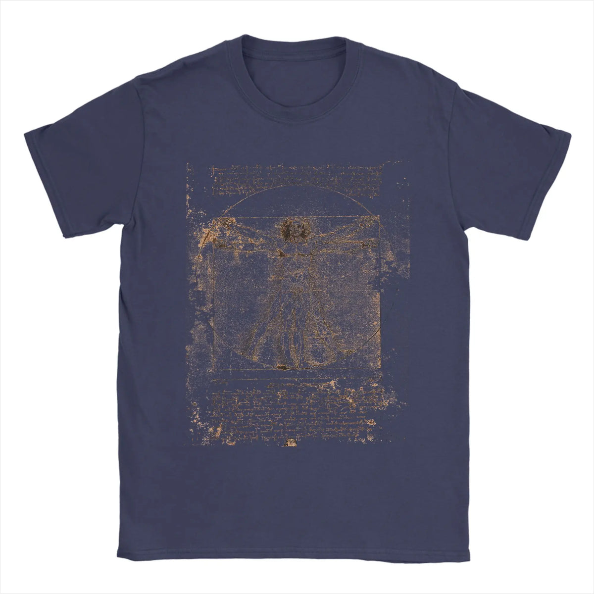 T-shirt Vitruve de Léonard de Vinci – Imprimé artistique en coton