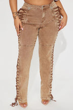 Jean femme taille haute – Coupe droite