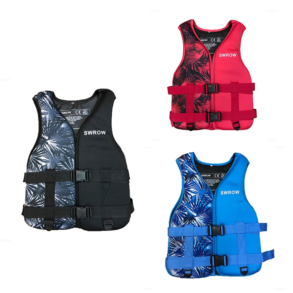 Gilet de Sauvetage Néoprène – Sport Nautique Bateau Kayak Adulte Enfant XS-2XL