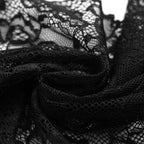 2025 Summer 2 Pcs Women's New Sexy Lace See-Through Pajamas Black