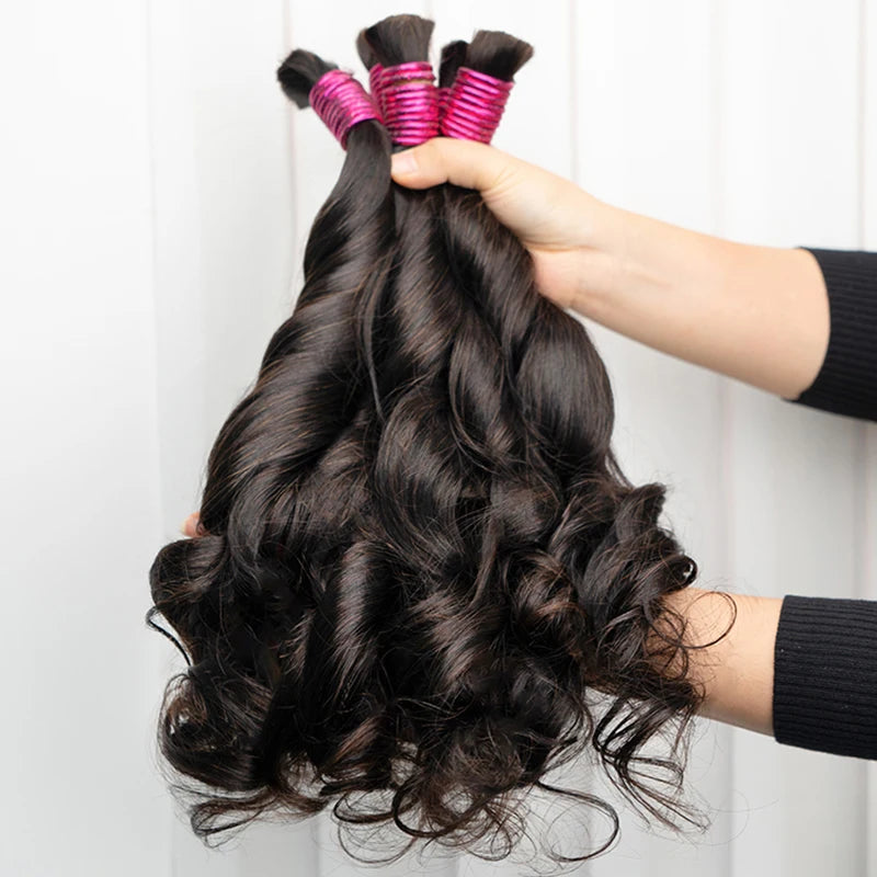 No Weft 100% Human Hair Bulk Extensions Raw Vietnamese Tissage Human Hair Bundles Braiding Extensiones De Cabello Cheveux Cabelo