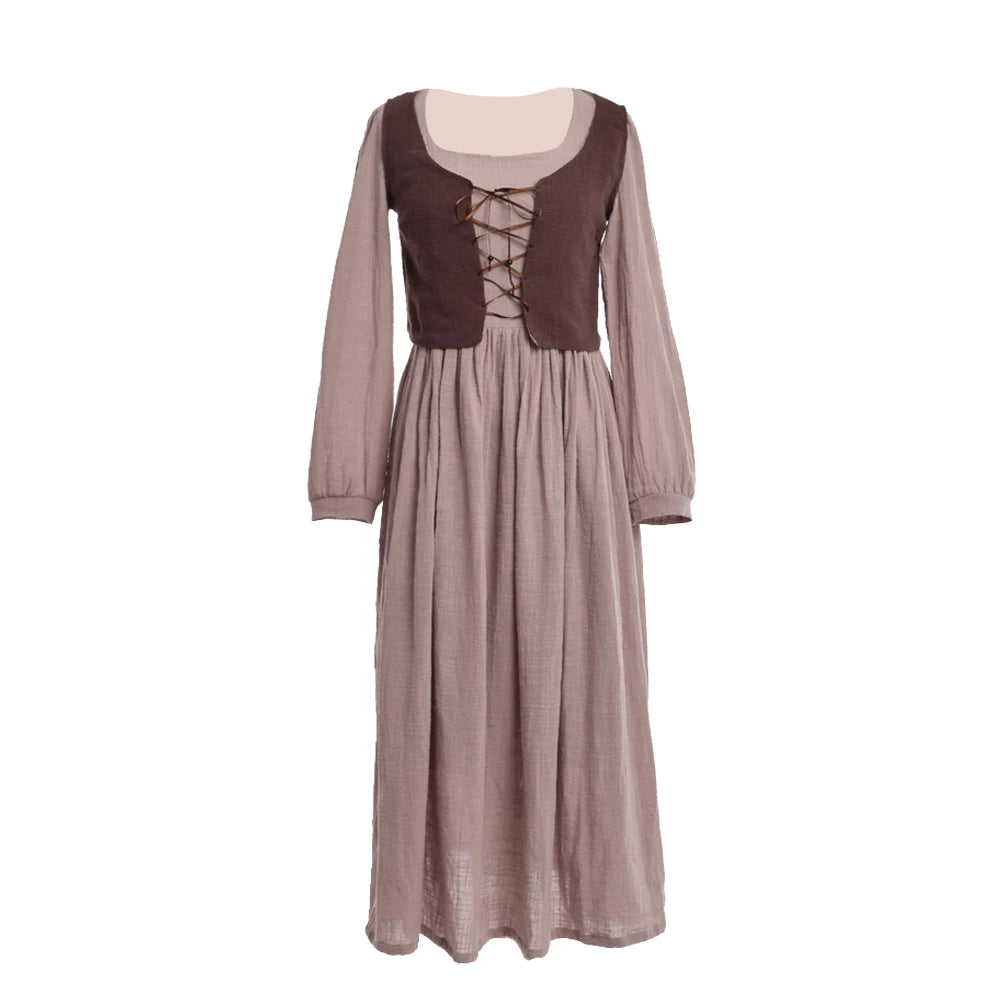 Robe Victorienne Vintage Manches Longues