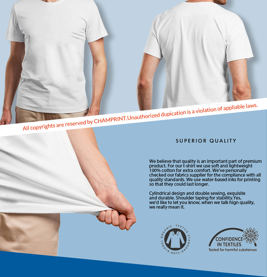 DIY T Shirts Men Women's 100% Cotton Creative T-Shirt Crew Neck Customized Tees Short Sleeve Tops Gift Idea