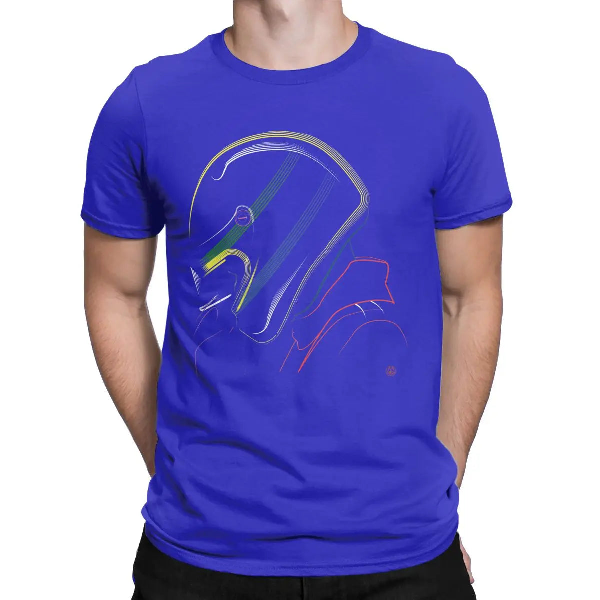 T-shirt Ayrton Senna Helmet homme – Coton streetwear motorsport