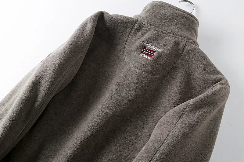 2025 New Winter Thicken Fleece Men Jacket Pockets Casual Polar Jackets Outdoor Cold-Proof Warm Overcoat Plus Size Outwear