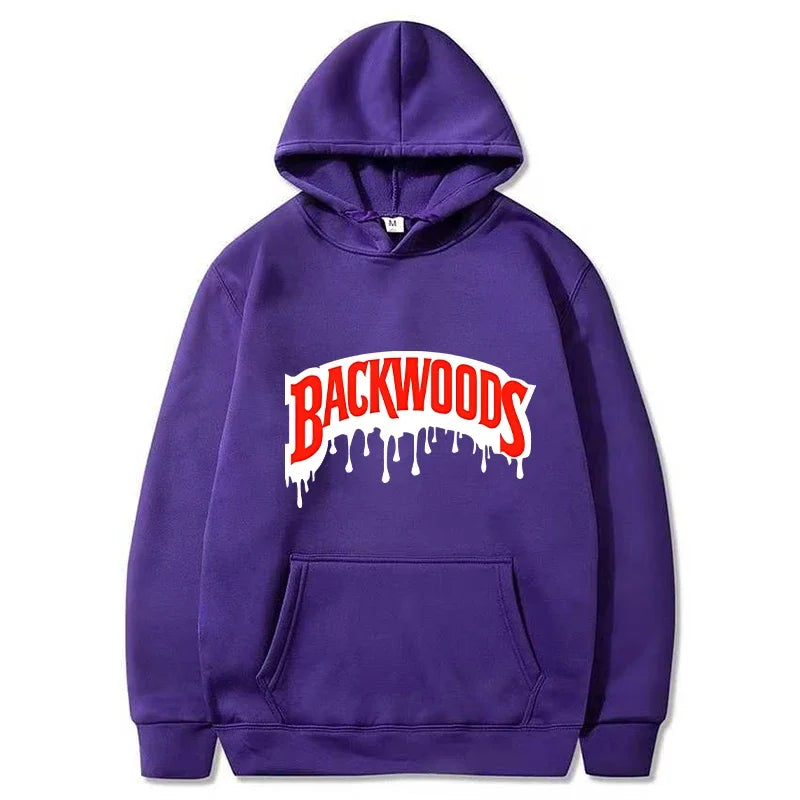 Dripping Backwoods Hoodies Men Fashion Letter Graphic Printed Sweatshirts Women Casual Cool Harajuku Streetwear Hooded Pullovers