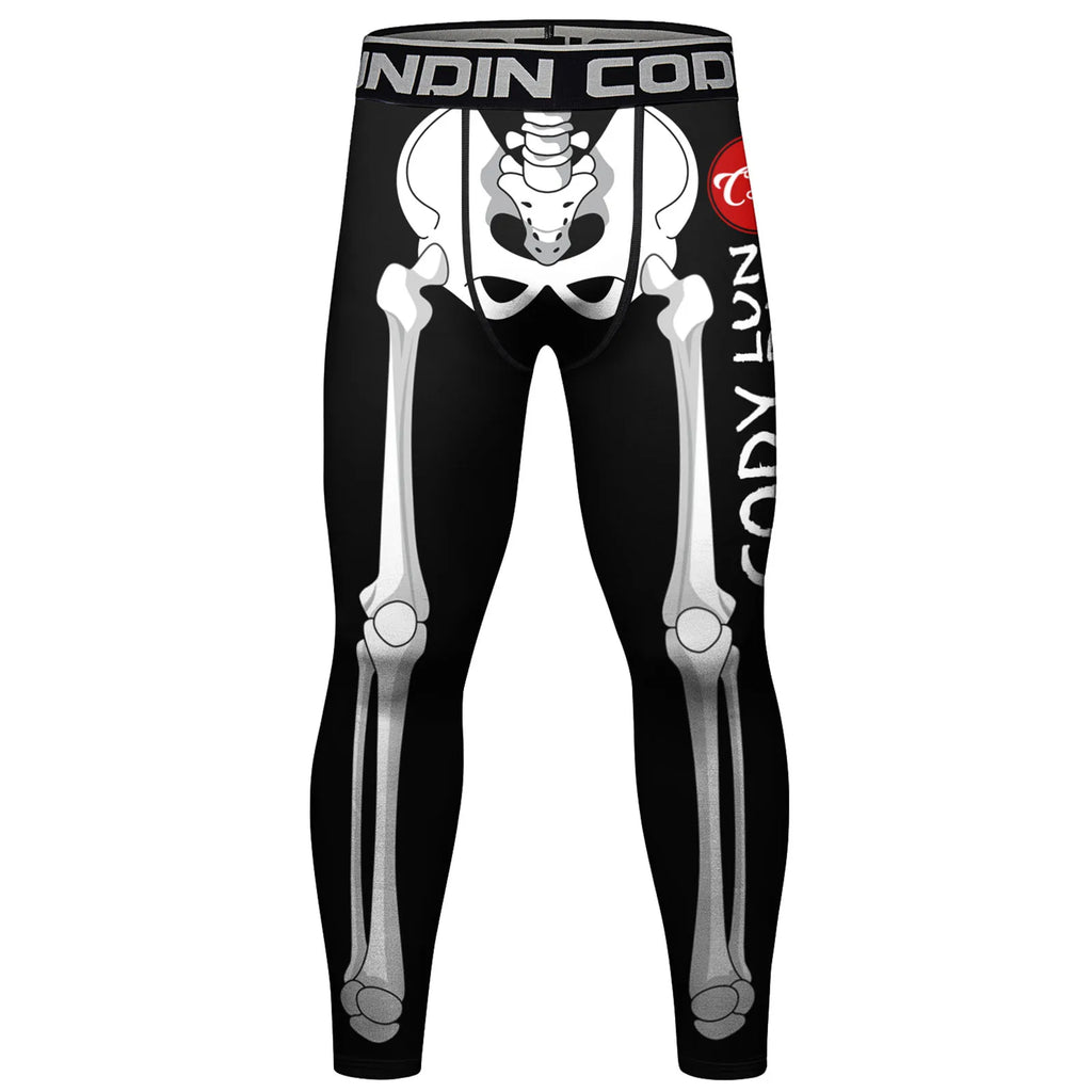 Legging Compression MMA Homme – BJJ Kickboxing Fitness Impression 3D