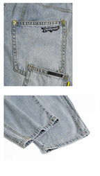 Jean enfant ample déchiré – Bleu délavé