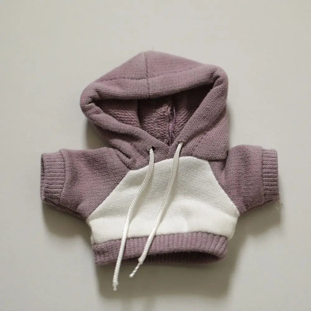 Handmade Cute Hoodies For 10cm Cotton Dolls Casual Wear Sweatshirt Outfits Fashion Clothes Dolls Accessories Kids Toys Gifts