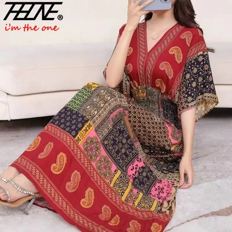 Robe Longue Bohème Imprimée