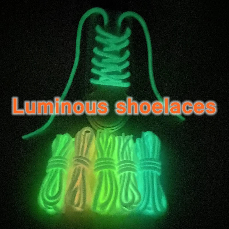 Lacets Lumineux Fluorescents – Ronds Enfant Adulte Sneakers 80-180cm