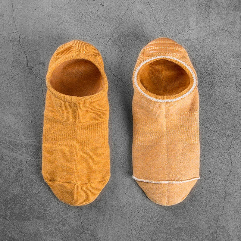 3 Pairs/Lot Plus Size EU47,48 Mens Low Cut Cotton Invisible Socks Silicone Non-slip Summer Autumn Comfort Black White Boat Socks