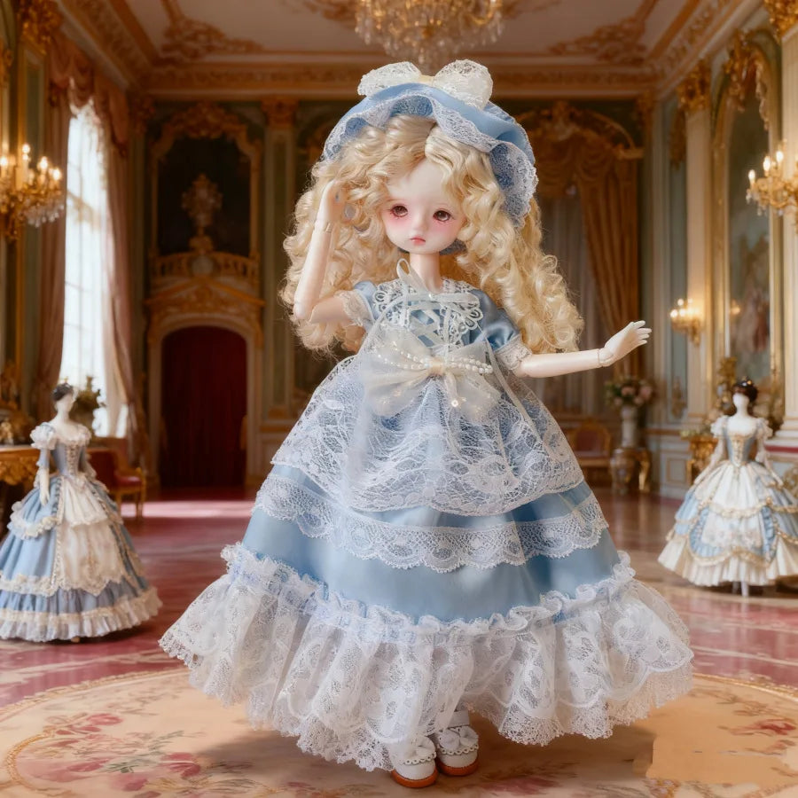 Only Clothes New Hot-selling Retro Lace Tutu Skirt Suitable for Bjd Dolls Elegant Temperament All-match Skirt Exquisite Top Hat