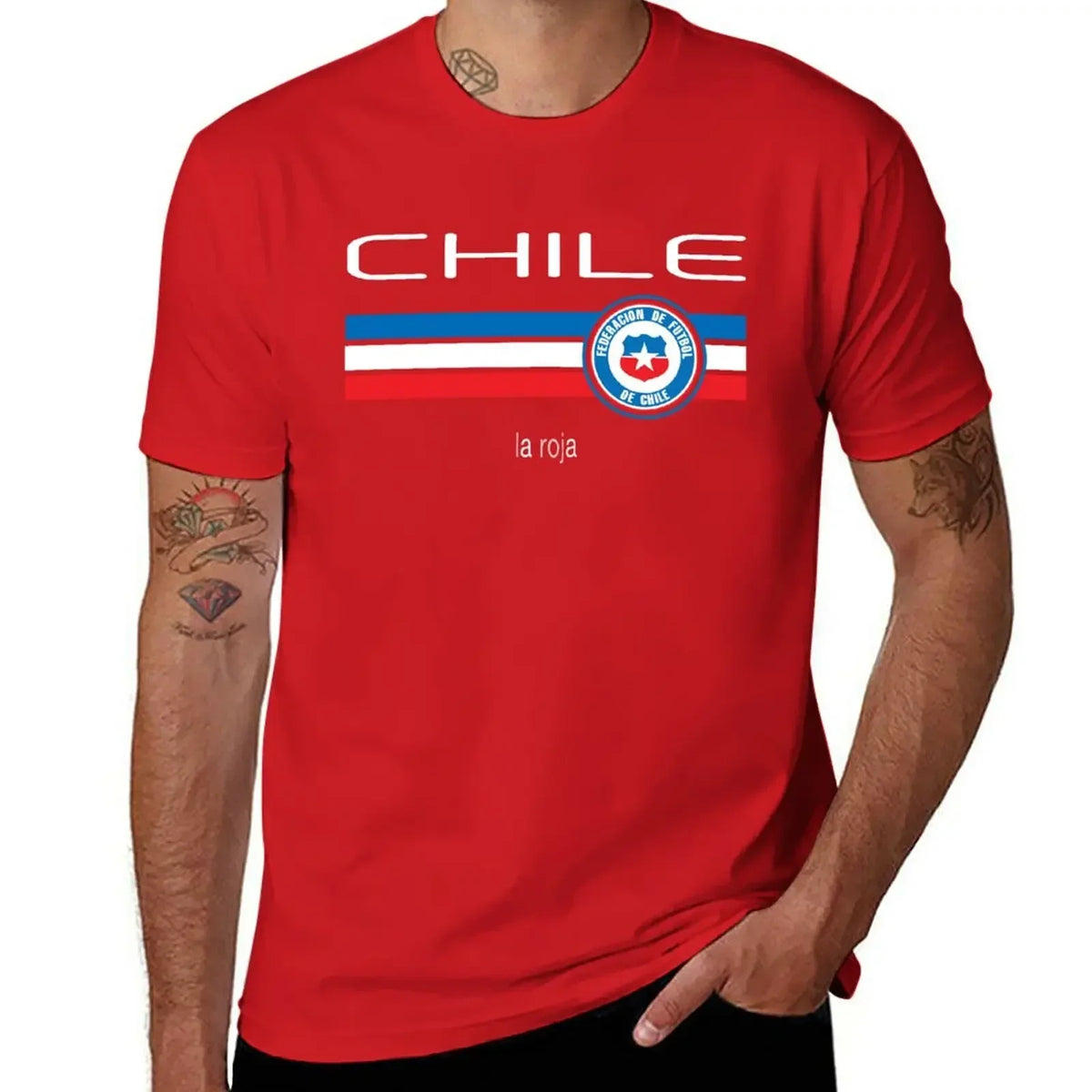 T-shirt Chili football homme – Imprimé vintage en coton