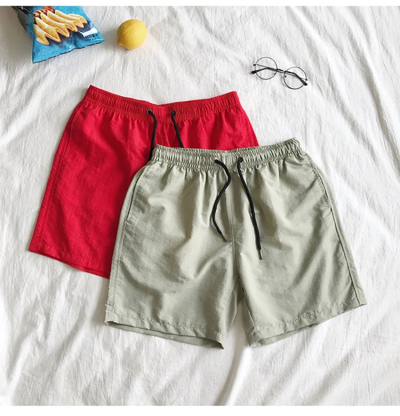 Men Summer Swim Shorts Trunks Beach Board Shorts waterproof Men's Running Sports Surffing Casual Short pants beach fitness pants