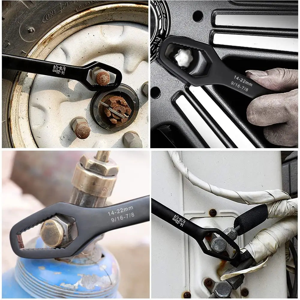 Car Universal Torx Wrench 8-22mm Adjustable Self-tightening Wrench Board Double-head Torx Spanner Torx Spanner Hand Tools New