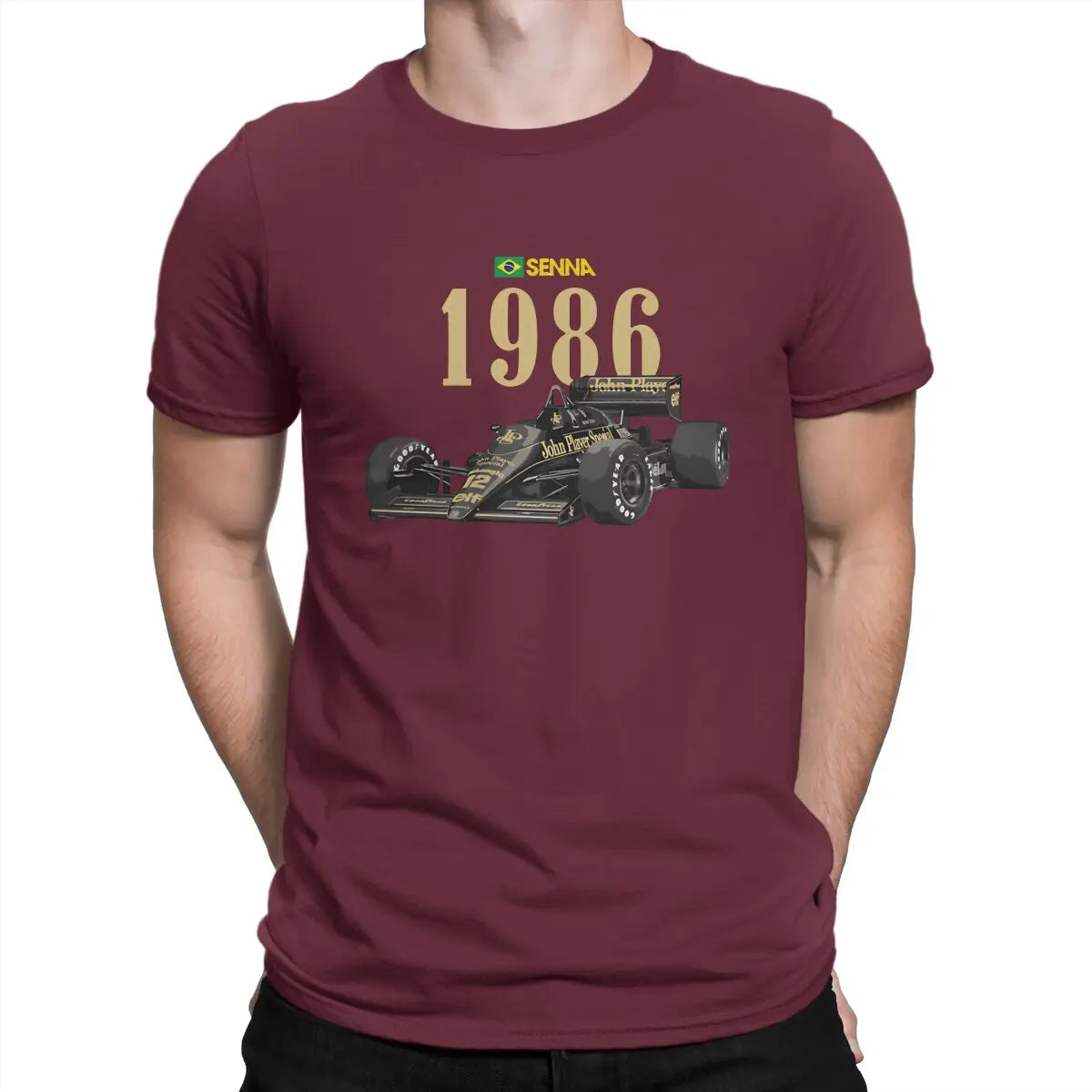 T-shirt Ayrton Senna homme – Streetwear motorsport en coton