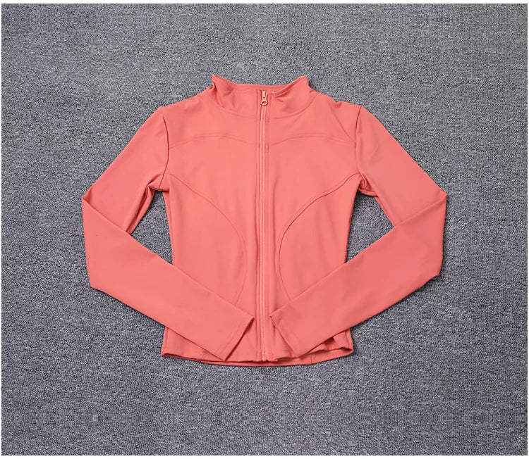 Veste zippée femme – Col montant et coupe ajustée