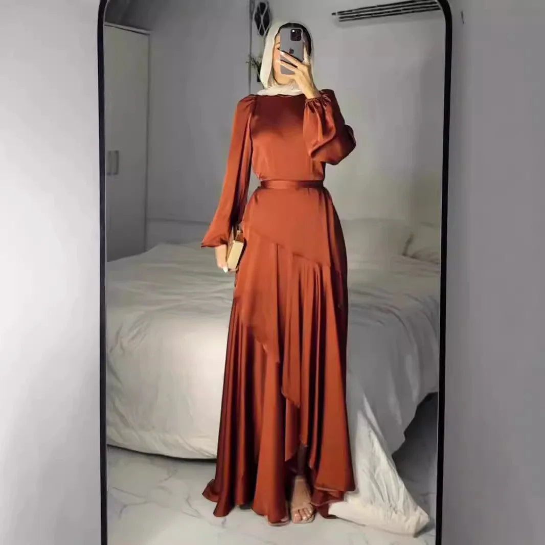 Robe longue femme type abaya – Coupe élégante