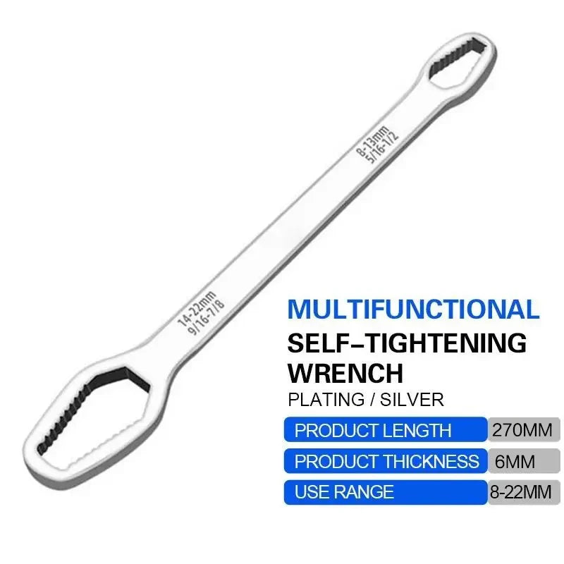 Car Universal Torx Wrench 8-22mm Adjustable Self-tightening Wrench Board Double-head Torx Spanner Torx Spanner Hand Tools New