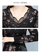 Spring Autumn New Women Dress Elegant Temperament Long A-Line Dress
