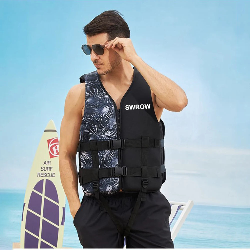 Gilet de Sauvetage Néoprène – Sport Nautique Bateau Kayak Adulte Enfant XS-2XL