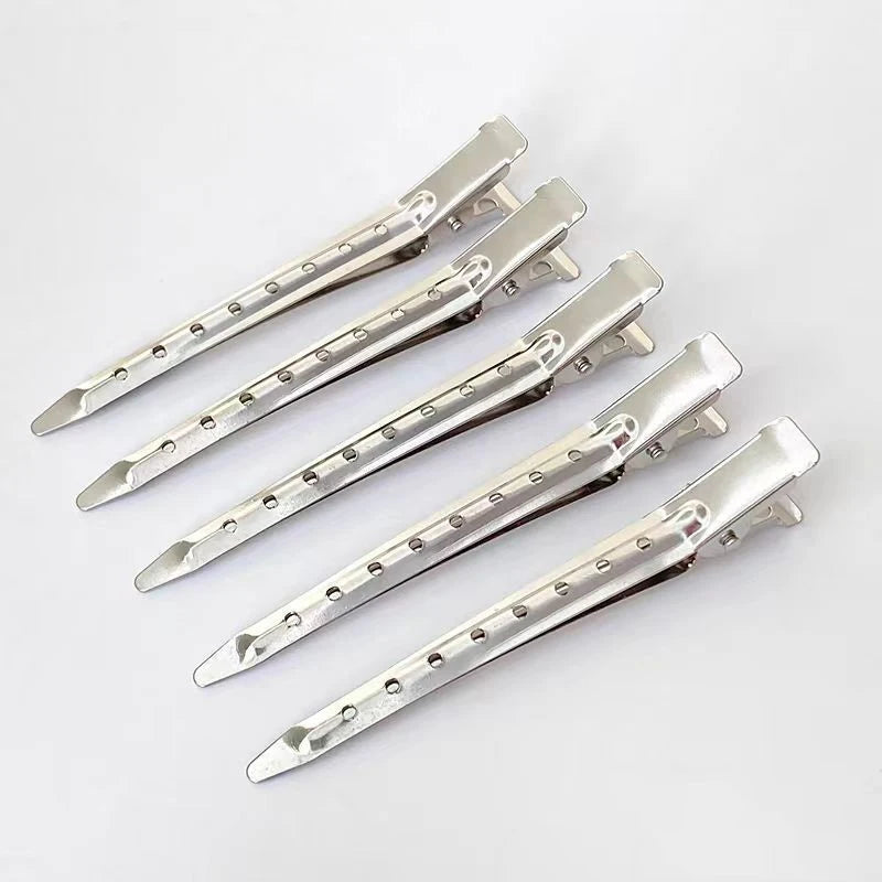 Hair Salon Hair Clips Metal Duckbill Crocodile Curling Hair Styling Clips Barber Shop Hair Positioning Clips Women Hair Clips