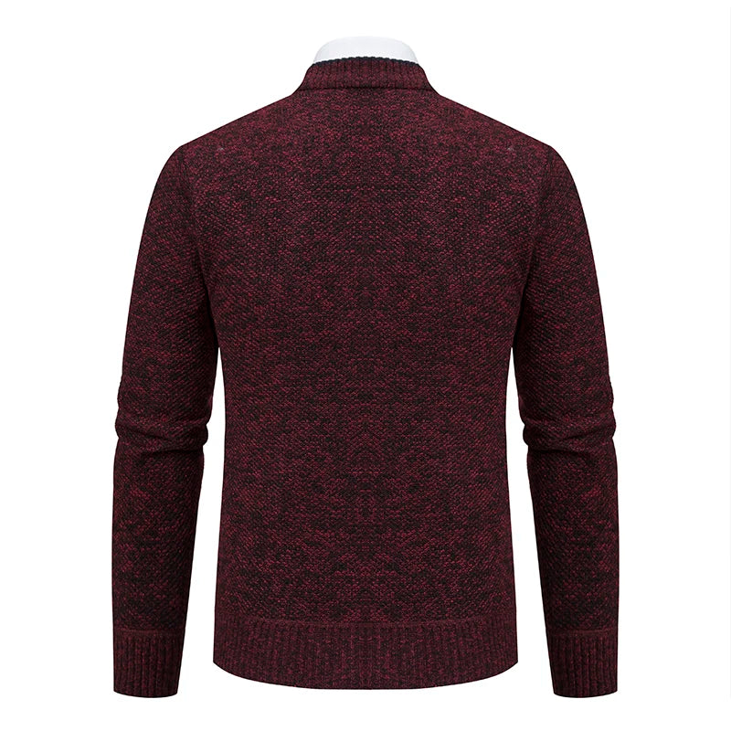Cardigan Tricot Homme Col V – Pull Casual Chaud Automne Hiver M-4XL