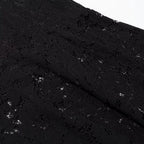 Elegant Solid Lace Ruffles Maxi Skirt Set Women Vintage Single Breasted Flared Sleeve V-neck Slim Blouse Suit Lady Party Outfits