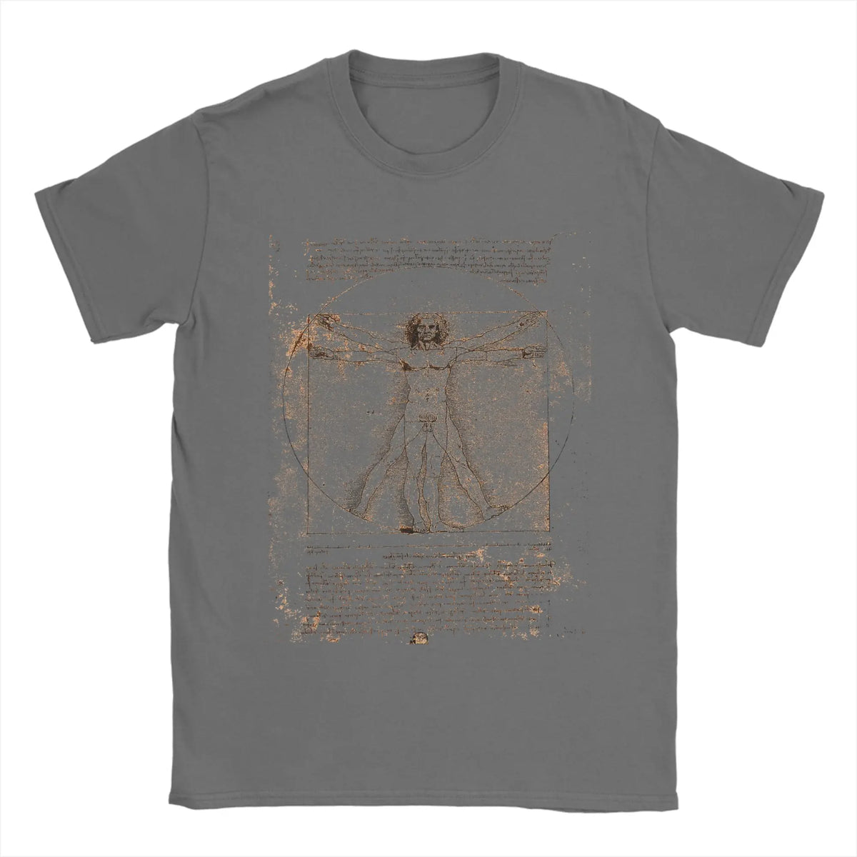 T-shirt Vitruve de Léonard de Vinci – Imprimé artistique en coton