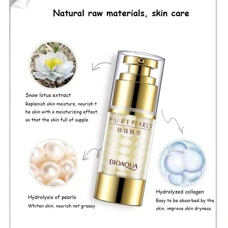 25g BIOAQUA Pearl Essence Moist Tender Smooth Essence Nourishes Moisturize Hydrate Repair Face Cream Facial Skincare Product